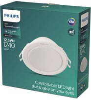 Philips Led Gömme Spot Meson, Yuvarlak, Beyaz, 12.5 W, Nötr Beyaz Işık (3.000 K)