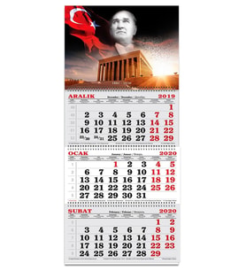 Keskin Color 2020 Gemici-Denizci Takvimi Atatürk Resimli Spiralli