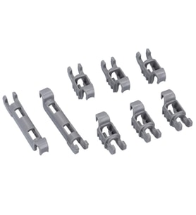 Bosch İle Uyumlu SMS53E02TR Bulaşık Makinesi Katlanır Tabaklık Klips Seti - 00611472, Siemens İçin