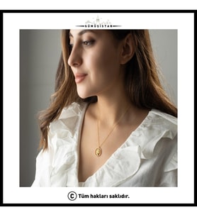 Saklı Takı 925 Ayar Gümüş Çift Taraflı Hayat Ağacı Dönence Kolye
