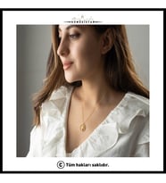 Saklı Takı 925 Ayar Gümüş Çift Taraflı Hayat Ağacı Dönence Kolye