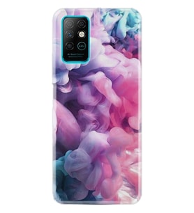 Infınıx Note 8 Kılıf Desenli Silikon Kılıf Pink Cloud 1305