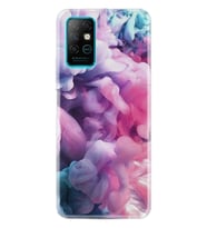 Infınıx Note 8 Kılıf Desenli Silikon Kılıf Pink Cloud 1305