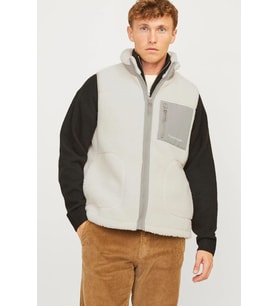 Jack & Jones Jorvesterbro Teddy Bodywarmer Yelek (Gri)