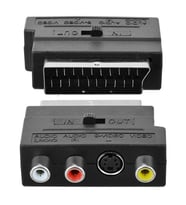 Elektromer Scart Adaptör Switch li (İn-Out)