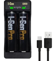 Batteries G229 2'li AA/AAA/9V Pil Şarj Aleti + 2 Adet Aa Pro 2950 Mah 1.2V Ni-Mh Şarjlı Kalem Pilli Set