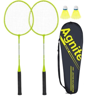 Agnite ER301 Demir Bölünmüş Badminton Raketi 26" - 27", Yeşil, 2'li Set