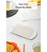 Beyaz Piramit Buz Kalıbı(13*24*2 cm)