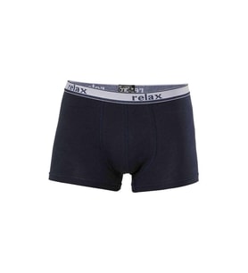Relax Pamuklu Esnek Erkek Boxer Lacivert - 1268A