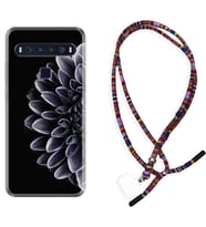 TCL 10L 10 Plus 10SE 20E 20SE 30 L7 Kılıf Boyun Asklı Rasta Silikon Çiçekler 1639