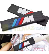 Bmw M Logo Nakışlı Emniyet Kemer Kılıfı Ped 2 Adet Yüksek Kalite
