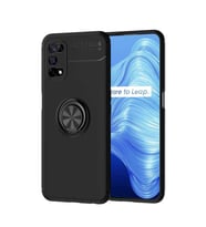 Realme 7 Pro Kılıf Yüzüklü Magnetli Ravel Case (Siyah)