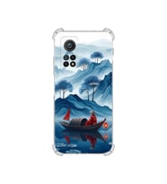 PrintiFy Xiaomi Mi10t ile Uyumlu Simya Serisi Sonsuz Akış Tasarımlı Uv Baskılı Köşe Korumalı Antişok Kılıf