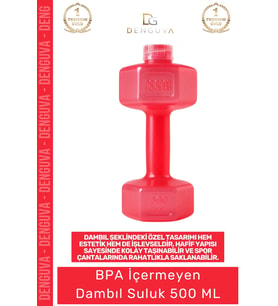 #Suluk Sağlıklı BPA İçermez Sporcu Matarası Renkli Şık Hafif Pratik Modern Dambıl Suluk 500 ml