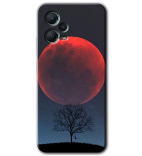 Redmi Note 12 5G Kılıf HD Desen Baskılı Kılıf - Kanlı Ay