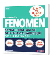 FENOMEN 8. SINIF YAZIM KURALLARI VE NOKTALAMA İŞARETLERİ SORU BANKASI