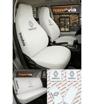 Renault (Yeni) Logolu Oto Koltuk Kılıfı Ön Arka Set – Penye Universal Koltuk Koruyucu Servis Kılıfı