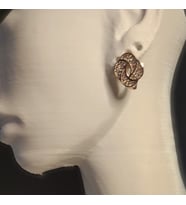 925 Ayar Gümüş Yumak Küpe (Gold)