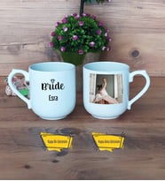 Bride Kupa Bardak Oval Fotoğraflı Gelin Hediyesi