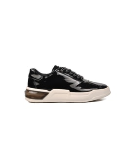 Marcomen 152-19197 Siyah Rugan-Beyaz Hakiki Deri Erkek Sneaker