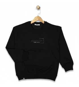 Erkek Çocuk Önü Baskılı Sweatshirt BGL-ST05232 (Siyah)