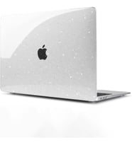 MacBook İnce Sararmayan Şeffaf MacBook Crystal iShield Kapak Sert Kabuk Koruma Kılıfı (MacBook Air 15" M2 A2941 Simli Şeffaf)