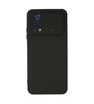 Xiaomi Poco M4 Pro 4g Kılıf Nano İçi Kadife Silikon - Siyah