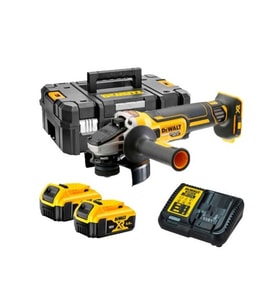 Dewalt DCG405P2 18V 5.0 Ah Li-ion 125 mm Kömürsüz Çift Akülü Avuç Taşlama