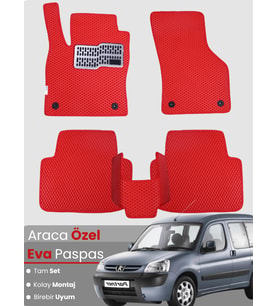 PEUGEOT PARTNER (1996-2008) Uyumlu EVA Paspas Tam Set–Araca Özel,Oto Paspas