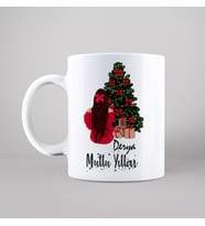 Mutlu Yıllar & Merry Christmas & Yılbaşı Tasarımlı Kupa Kişiye Özel