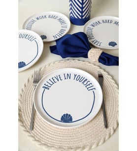 Keramika Ocean Muse Nordıc Pasta Tabağı 22 Cm 4 Adet 22950-55 (Çok Renkli)