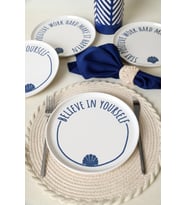 Keramika Ocean Muse Nordıc Pasta Tabağı 22 Cm 4 Adet 22950-55 (Çok Renkli)