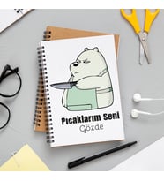 Pıçaklarım Seni Baskılı Defter Kişiye Özel