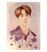 Bts - Kim Seokjin & Bahar Tablo Ahşap Poster Dekoratif Kod1730
