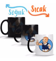 Jimmy Hopkins Vault Boy Sihirli Kupa Bardak Porselen