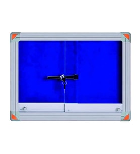 Kilitli Sürgülü Kapak İlan Panosu 60x90cm