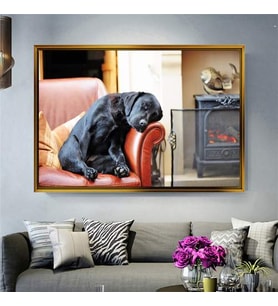 Altın Çerçeveli dekoratif tablo l1660 (Gold)