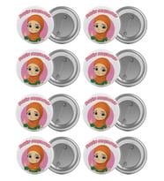 Bugün Oruçluyum Çanta Rozeti Seti 8 Adet En Büyük Boy 5.8cm İğneli Broş