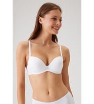 Pierre Cardin Premium Balenli Push Up Destekli Dolgulu Tak Çıkar Askı Micro T-Shirt Kutulu Tekli Sütyen