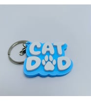 Cat dad - Mavi - Anahtarlık
