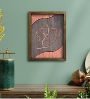BK Home Minimalist Art Tasarımlı Doğal Masif Ahşap Çerçeveli Tablo-4