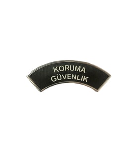 Koruma Güvenlik Kol Arması 3d Plastik,  Yeni Tip, Cırtlı, 1. Kalite (Çok Renkli)