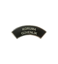 Koruma Güvenlik Kol Arması 3d Plastik,  Yeni Tip, Cırtlı, 1. Kalite (Çok Renkli)