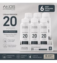 Akos Krem Peroksit 20 Volüm %6 60Ml-10 Adet