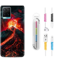 Vivo Y11S Y21S Y20 Y20S Y70 Kılıf Kablo Koruma Spiral Silikon Yanardağ 1611