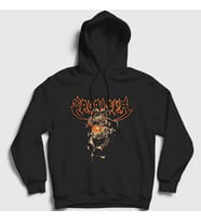 Presmono Unisex Siyah Skull Cavalera Conspiracy Kapüşonlu Sweatshirt 440130tt