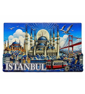 İstanbul Temalı Silikon Buzdolapı Süsü Magnet Alk5379