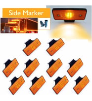 KAMYON TIR DORSE OTOBÜS  YAN MARKER LAMBA (10 ADET ) SARI 12-24 V E ONAY BELGELİ