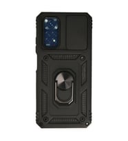 Xiaomi Redmi Note 11 Kılıf Pars Lens Yüzüklü Silikon - Siyah