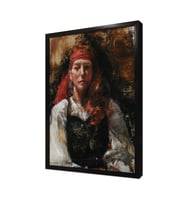 Kadın Çerçeveli Mdf Tablo